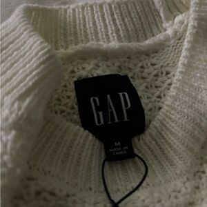 GAP Women's Cowl Neck Sweater - White #2
